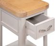 Clarion Bedside Table - 1 Drawer - Oak and Grey