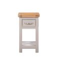 Clarion Bedside Table - 1 Drawer - Oak and Grey