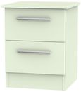 Contrast Cream 2 Drawer Bedside Cabinet