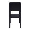 Corso Bedside Table - 1 Drawer - Black Wood and Rattan