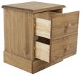 Cotswold Pine 2 Drawer Bedside Cabinet