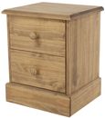 Cotswold Pine 2 Drawer Bedside Cabinet