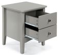 Como Grey Painted 2 Petite Drawer Bedside Cabinet