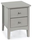Como Grey Painted 2 Petite Drawer Bedside Cabinet