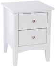 Como White Painted 2 Petite Drawer Bedside Cabinet