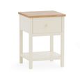 Coxmoor Bedside Table - 1 Drawer - Ivory
