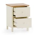 Coxmoor Bedside Cabinet - 2 Drawer - Ivory