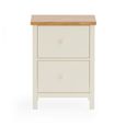 Coxmoor Bedside Cabinet - 2 Drawer - Ivory