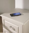 Crystal Cashmere 3 Drawer Bedside Cabinet