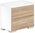 Dalia Light Oak Italian 2 Drawer Bedside Cabinet