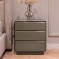 Demy Bedside Cabinet - 3 Drawer - Clay Green