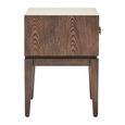 Dimaro Bedside Table - 1 Drawer - Elm Wood