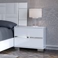 Dream Bedside Cabinet - 2 Drawer - White