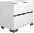 Dream Bedside Cabinet - 2 Drawer - White