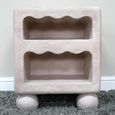 Bedside Table - 1 Drawer - Resin Light Pink