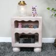 Bedside Table - 1 Drawer - Resin Light Pink