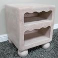 Bedside Table - 1 Drawer - Resin Light Pink