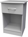 Eve Grey 1 Drawer Bedside Cabinet