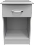 Eve Grey 1 Drawer Bedside Cabinet