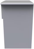 Eve Grey 1 Drawer Bedside Cabinet with Lock