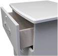 Eve Grey 3 Drawer Bedside Cabinet with Lock
