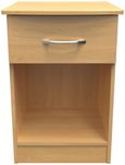 Eve Oak Effect 1 Drawer Bedside Cabinet