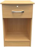 Eve Oak Effect 1 Drawer Bedside Cabinet with Lock