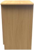 Eve Oak Effect 3 Drawer Bedside Cabinet with Lock