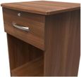 Eve Walnut Effect 1 Drawer Bedside Cabinet with Lock