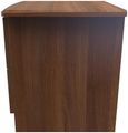 Eve Walnut Effect 2 Drawer Bedside Cabinet with Lock