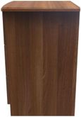 Eve Walnut Effect 3 Drawer Bedside Cabinet