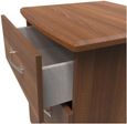 Eve Walnut Effect 3 Drawer Bedside Cabinet