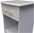 Faye Grey 1 Drawer Bedside Cabinet