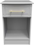 Faye Grey 1 Drawer Bedside Cabinet