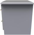 Faye Grey 2 Drawer Bedside Cabinet