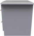 Faye Grey Ash 2 Drawer Bedside Cabinet