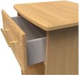 Faye Oak Effect 1 Drawer Bedside Cabinet with Lock
