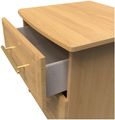 Faye Oak Effect 2 Drawer Bedside Cabinet