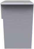 Flora Grey 1 Drawer Bedside Cabinet with Lock
