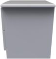 Flora Grey 2 Drawer Bedside Cabinet