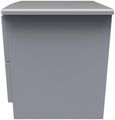 Flora Grey 2 Drawer Bedside Cabinet with Lock