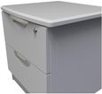 Flora Grey 2 Drawer Bedside Cabinet with Lock