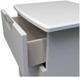 Flora Grey 3 Drawer Bedside Cabinet