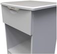 Flora Grey Ash 1 Drawer Bedside Cabinet