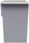 Flora Grey Ash 1 Drawer Bedside Cabinet with Lock