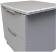 Flora Grey Ash 2 Drawer Bedside Cabinet