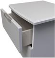 Flora Grey Ash 2 Drawer Bedside Cabinet