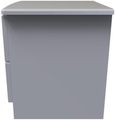 Flora Grey Ash 2 Drawer Bedside Cabinet with Lock