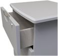 Flora Grey Ash 3 Drawer Bedside Cabinet with Lock