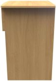 Flora Oak Effect 1 Drawer Bedside Cabinet